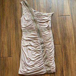 Charlotte Russe Ruched One Shoulder Dress